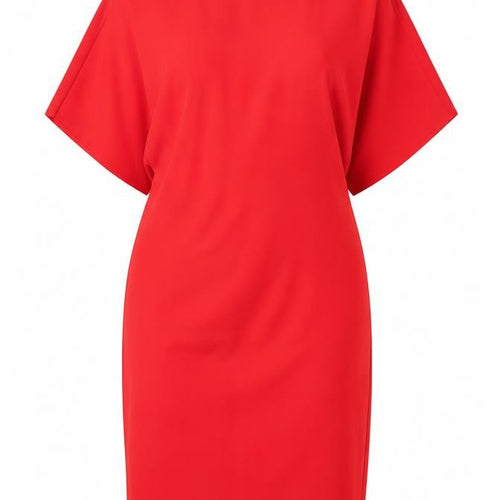 Gallery Women's Red Knee Length Sheath Dress UK 18