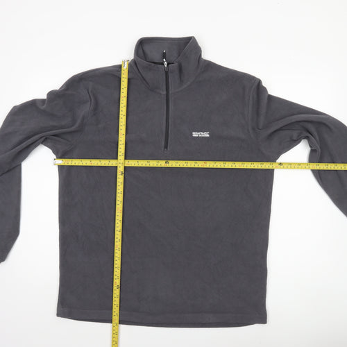 Regatta Men’s Grey Fleece 1/4 Zip Pullover Sweatshirt L