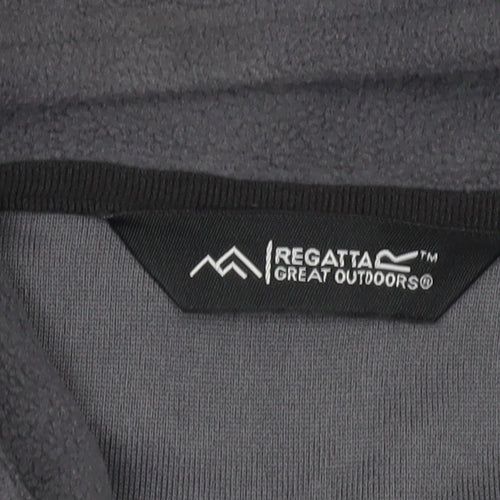 Regatta Men’s Grey Fleece 1/4 Zip Pullover Sweatshirt L