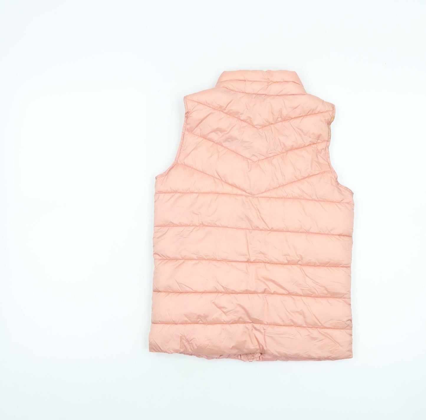 Joules Girls Pink Puffer Gilet 7-8 Years Lightweight Quilted Waistcoat