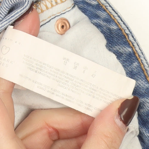 Primark Women Blue Straight Leg Denim Jeans Size 10