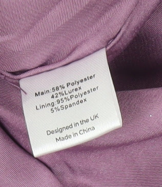 SLA The Label Women’s Purple Glitter Short Pencil Skirt Size S