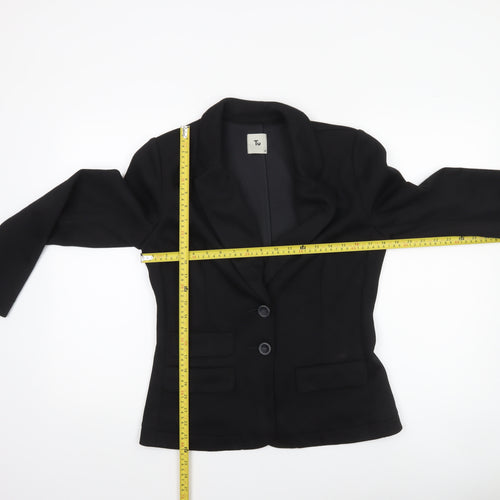 Tu Women’s Black Size 14 Single Breasted Blazer Jacket