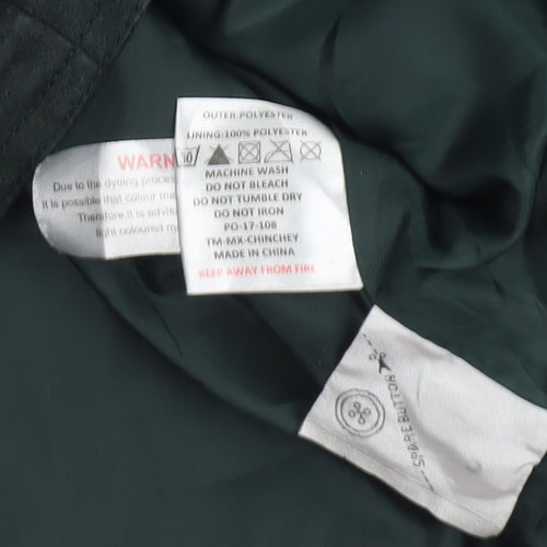ONKO Women Black Size 10 Biker Jacket with Belted Zip Design