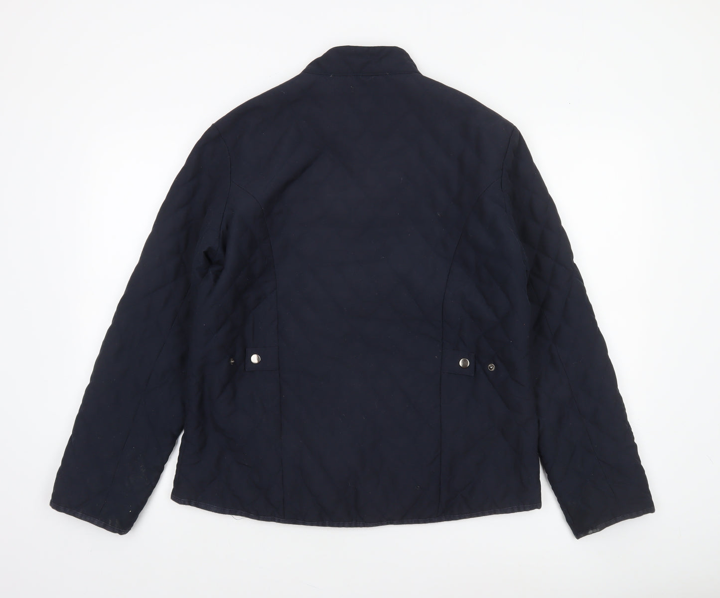 P.G. Field Men's Blue Quilted Mid-Length Jacket M Outdoor Weatherwear