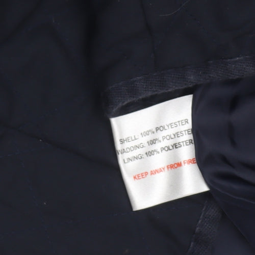 P.G. Field Men's Blue Quilted Mid-Length Jacket M Outdoor Weatherwear
