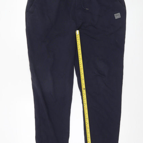 Hugo Boss Men’s Navy Blue Jogger Sweatpants Size L Cotton Blend