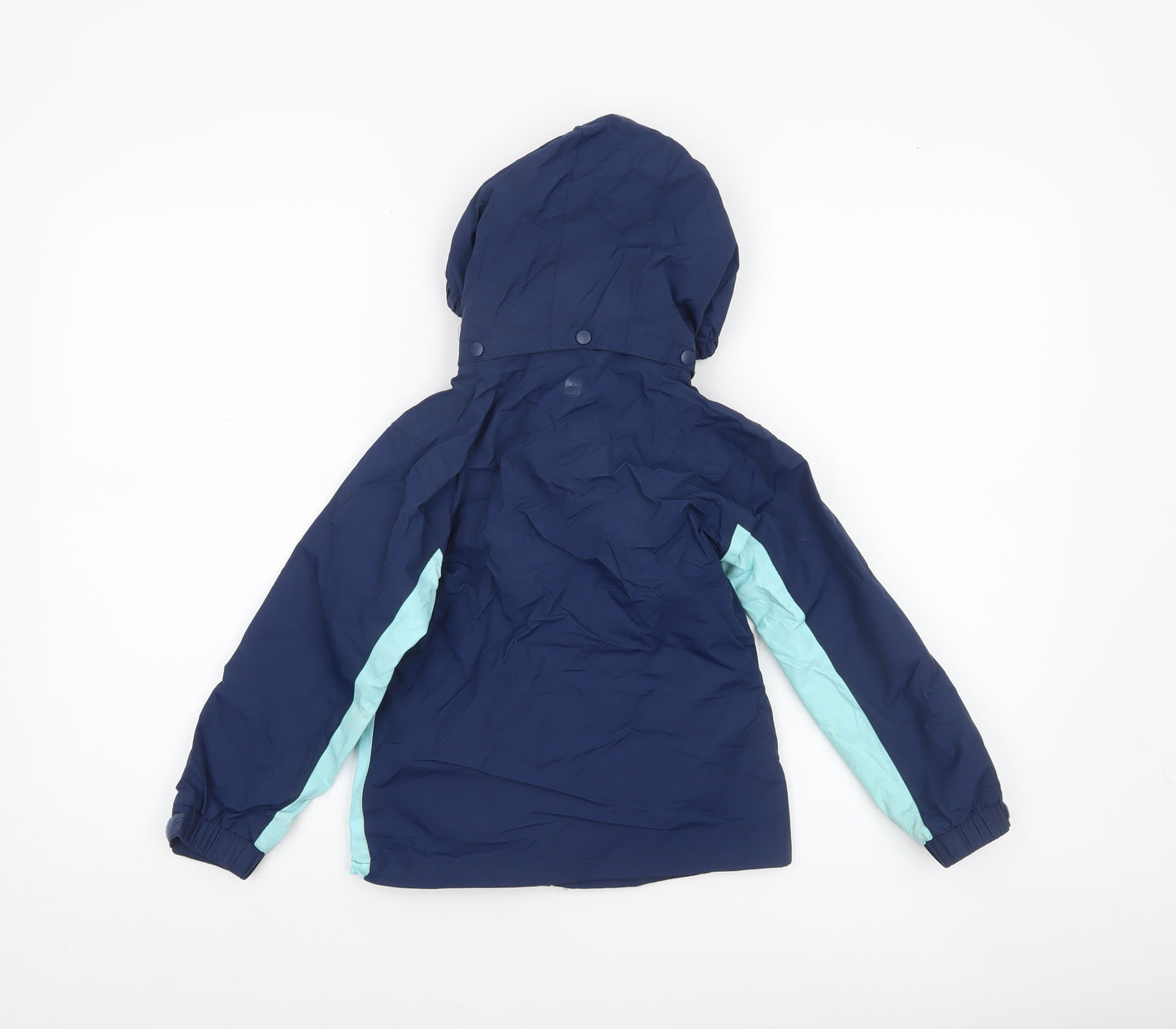 Mountain Warehouse Boys Blue 5-6 Years Waterproof Hooded Rain Coat Jacket