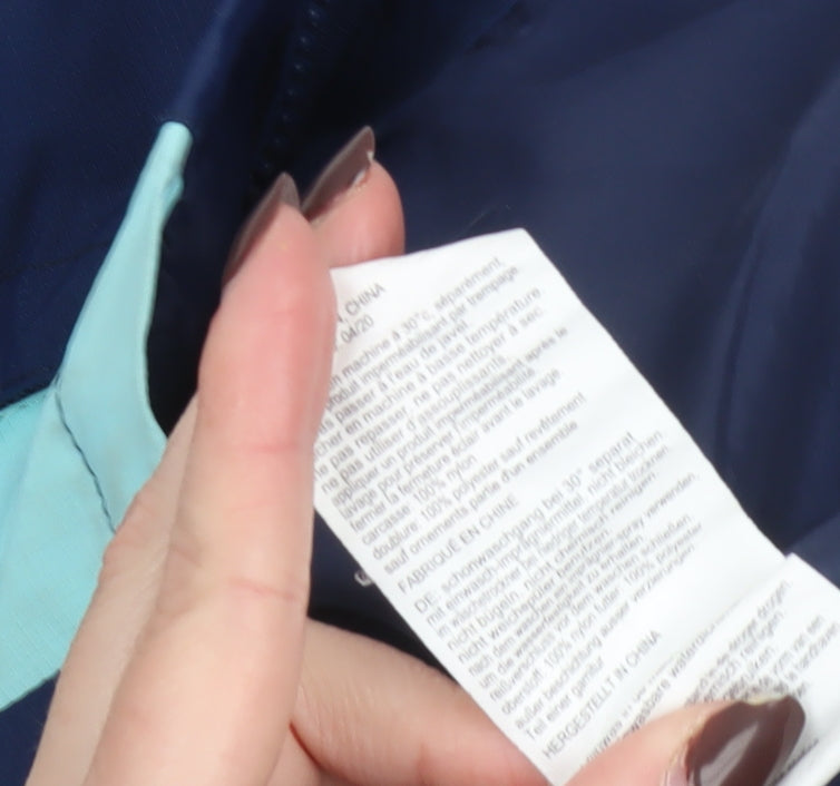 Mountain Warehouse Boys Blue 5-6 Years Waterproof Hooded Rain Coat Jacket