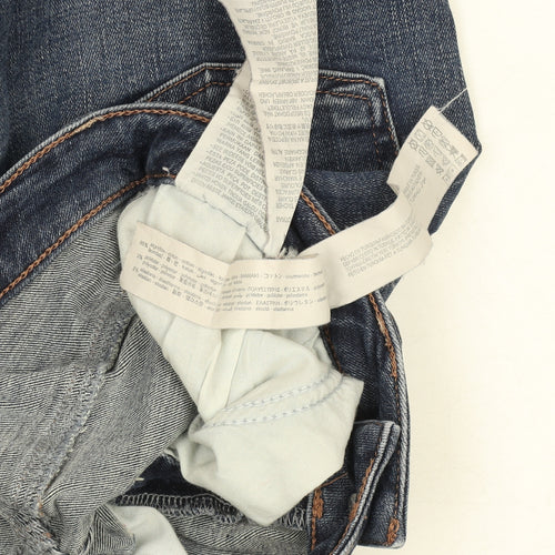 ZARA Womens Blue Slim Fit Mid Rise Skinny Jeans Size 10