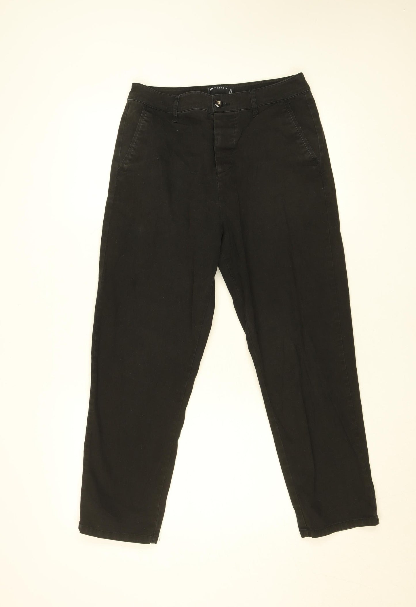 ASOS Design Men's Black Chino Trousers W29 L30 Slim Fit