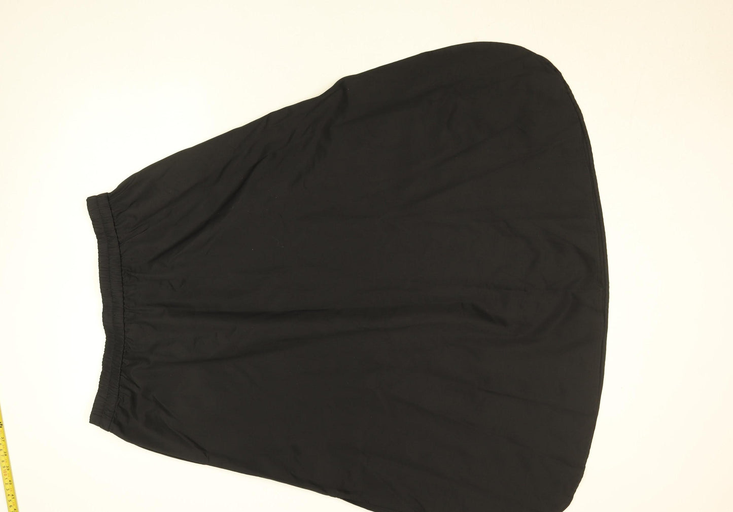 Gallery Women Black A-Line Midi Skirt Size M Elastic Waist