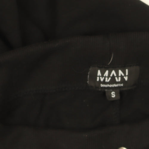 boohooMAN Men's Black Jogger Sweatpants S Side Stripe Activewear