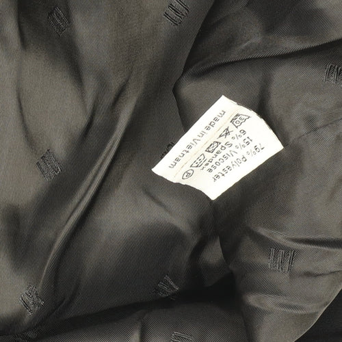 Croppata II Women's Black Regular Fit Single-Breasted Blazer Size M