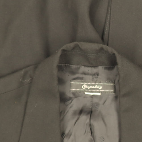 Croppata II Women's Black Regular Fit Single-Breasted Blazer Size M