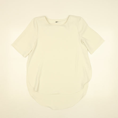 Topshop Women's Ivory Short Sleeve Blouse UK 8