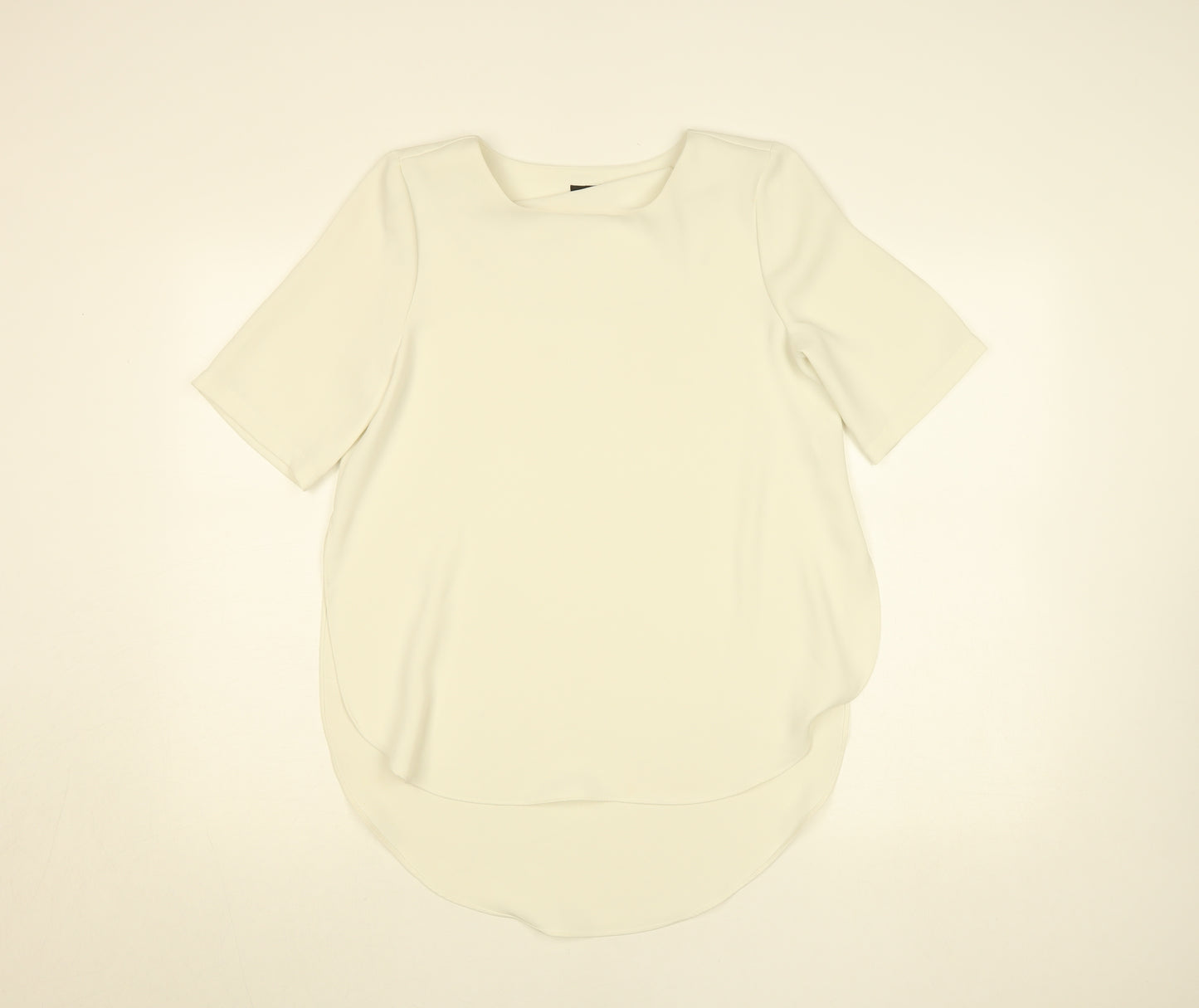 Topshop Women's Ivory Short Sleeve Blouse UK 8