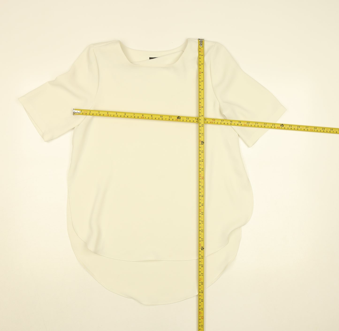 Topshop Women's Ivory Short Sleeve Blouse UK 8