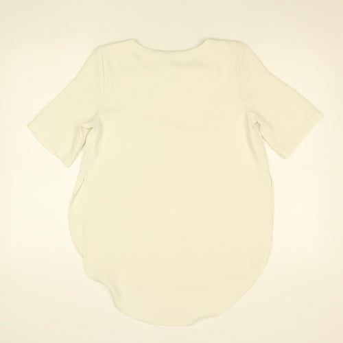 Topshop Women's Ivory Short Sleeve Blouse UK 8