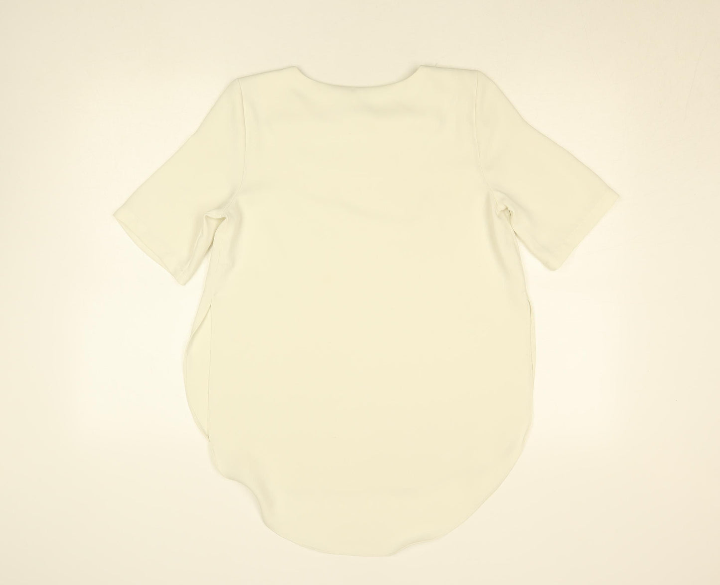 Topshop Women's Ivory Short Sleeve Blouse UK 8