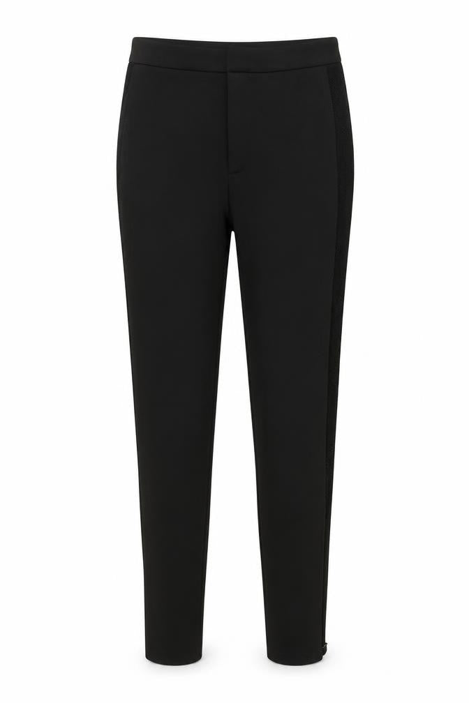 Front view of Love Label women’s black slim fit stretch leggings, size UK 10