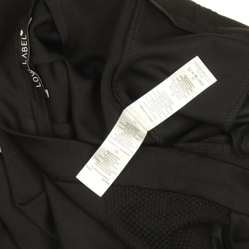 Love Label Womens Black Slim Fit Stretch Leggings Size 10