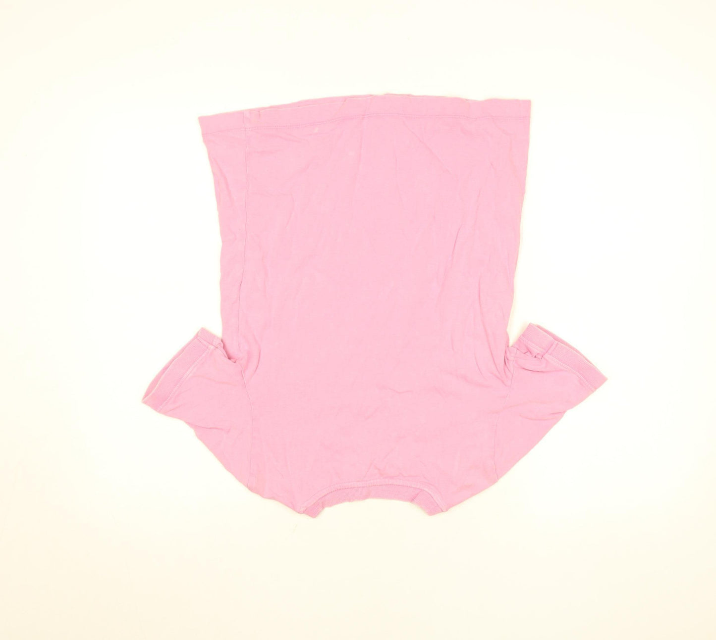 Zara Women Pink Crew Neck Short Sleeve Basic Cotton T-Shirt M