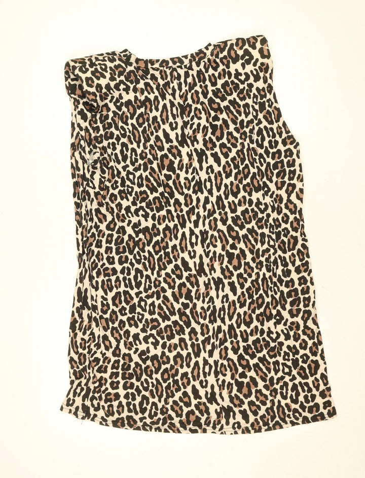 I Saw It First Women’s Multicoloured Leopard Bodycon Dress Size 14