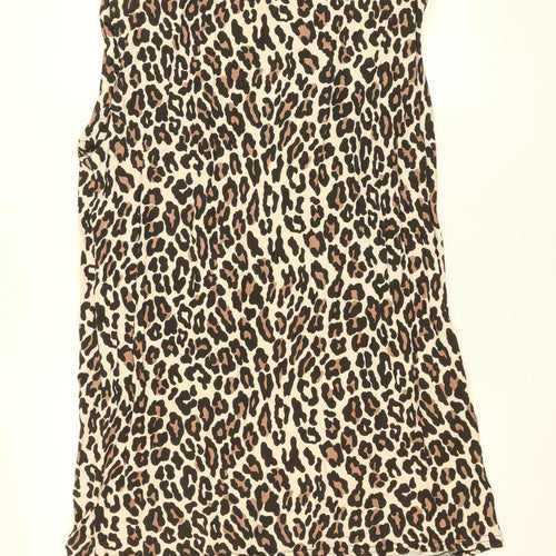 I Saw It First Women’s Multicoloured Leopard Bodycon Dress Size 14
