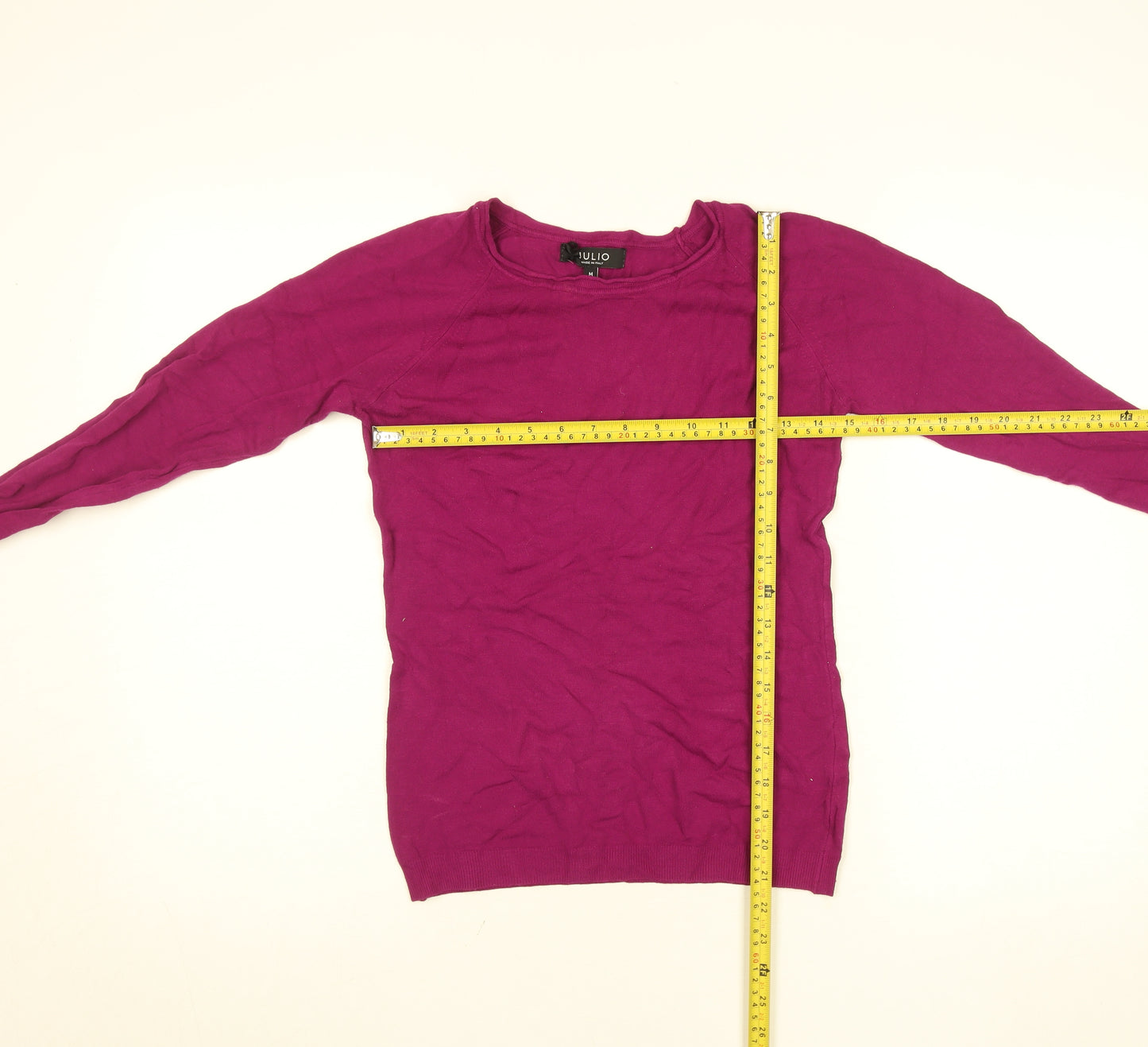 JULIO Women’s Purple Cotton Cashmere Crew Neck Jumper M