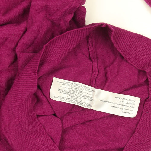 JULIO Women’s Purple Cotton Cashmere Crew Neck Jumper M
