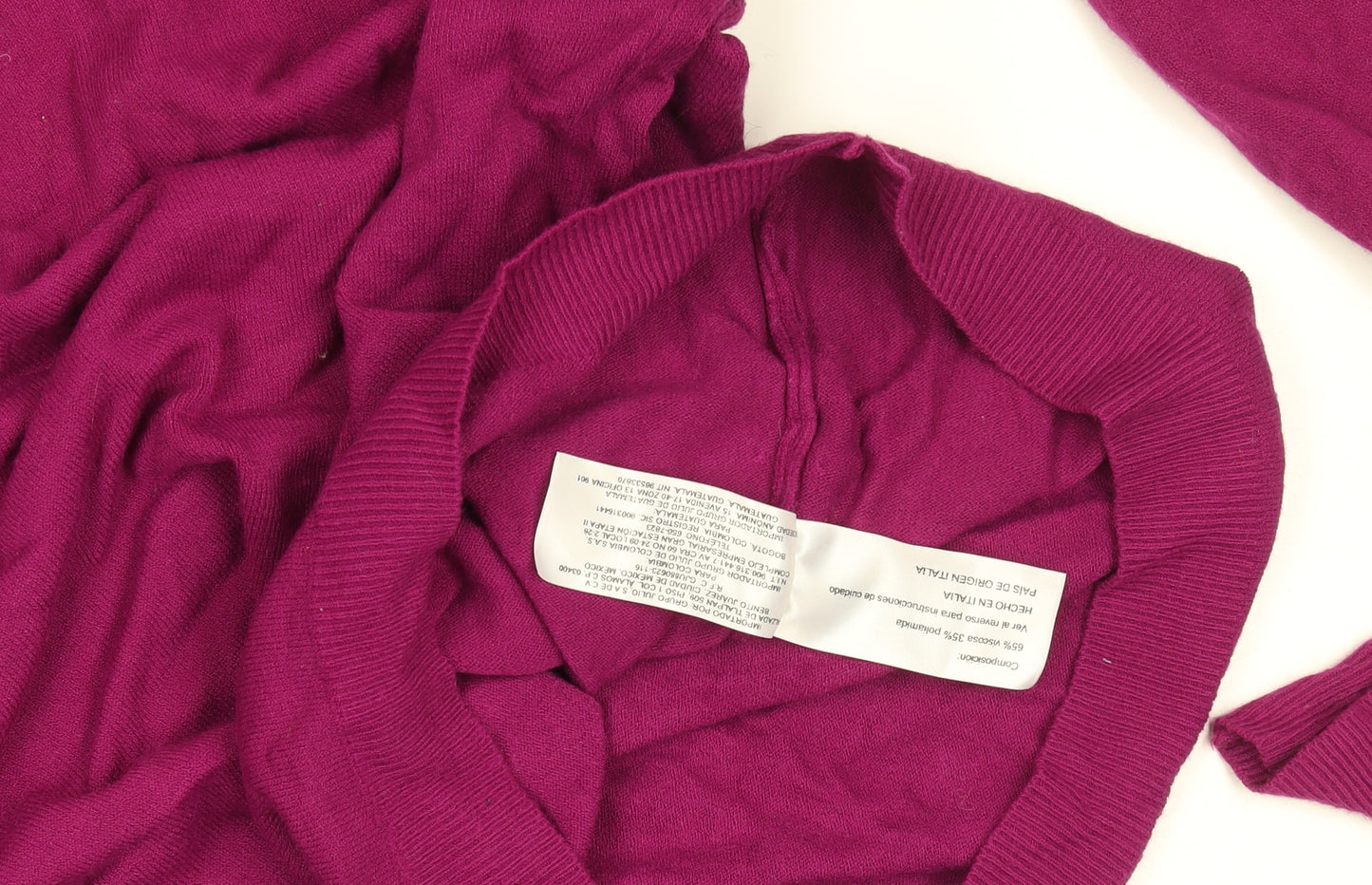 JULIO Women’s Purple Cotton Cashmere Crew Neck Jumper M