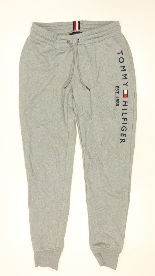 Tommy Hilfiger Men's Grey Jogger Sweatpants Size M Cotton Activewear