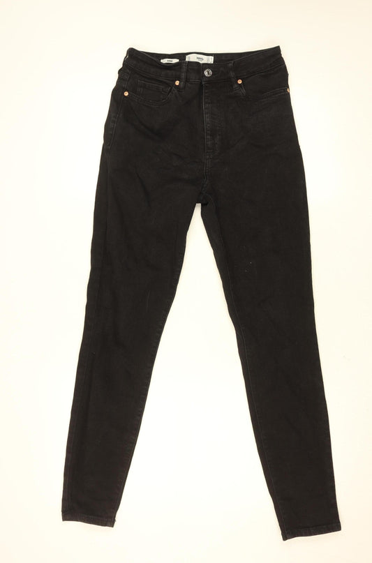 MNG Women’s Black Skinny Stretch Denim Jeans Size 10