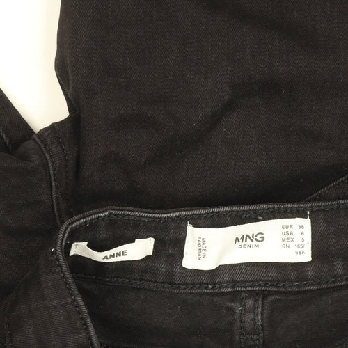 MNG Women’s Black Skinny Stretch Denim Jeans Size 10
