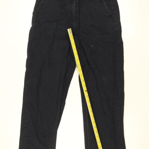 H&M Women’s Black Straight Jeans Size 10 Regular Stretch Denim