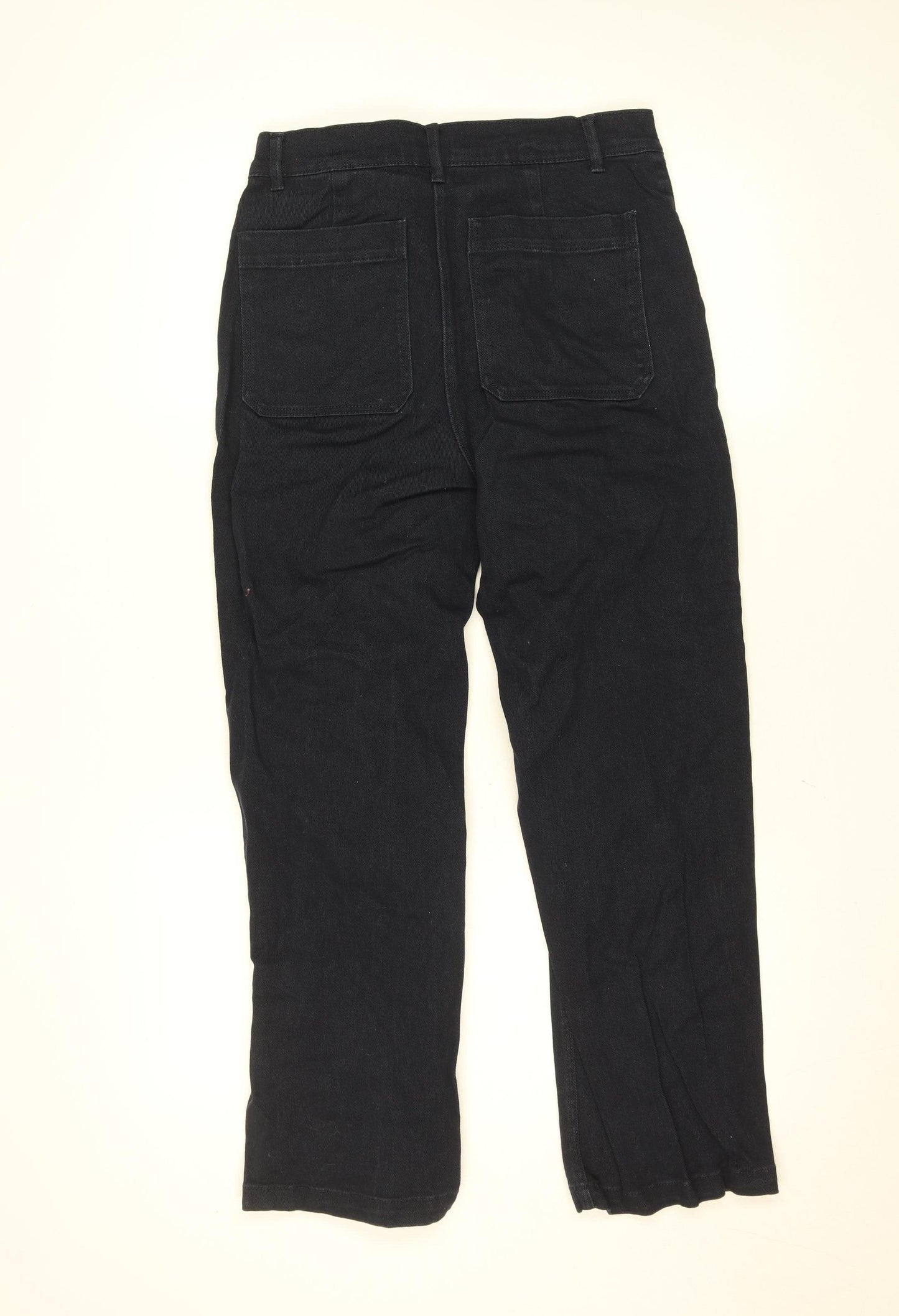 H&M Women’s Black Straight Jeans Size 10 Regular Stretch Denim