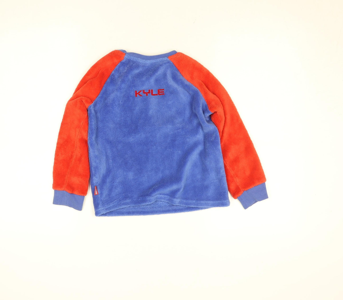 Disney Boys Blue Red Spider-Man Fleece Jumper 5-6 Years Pullover Sweatshirt
