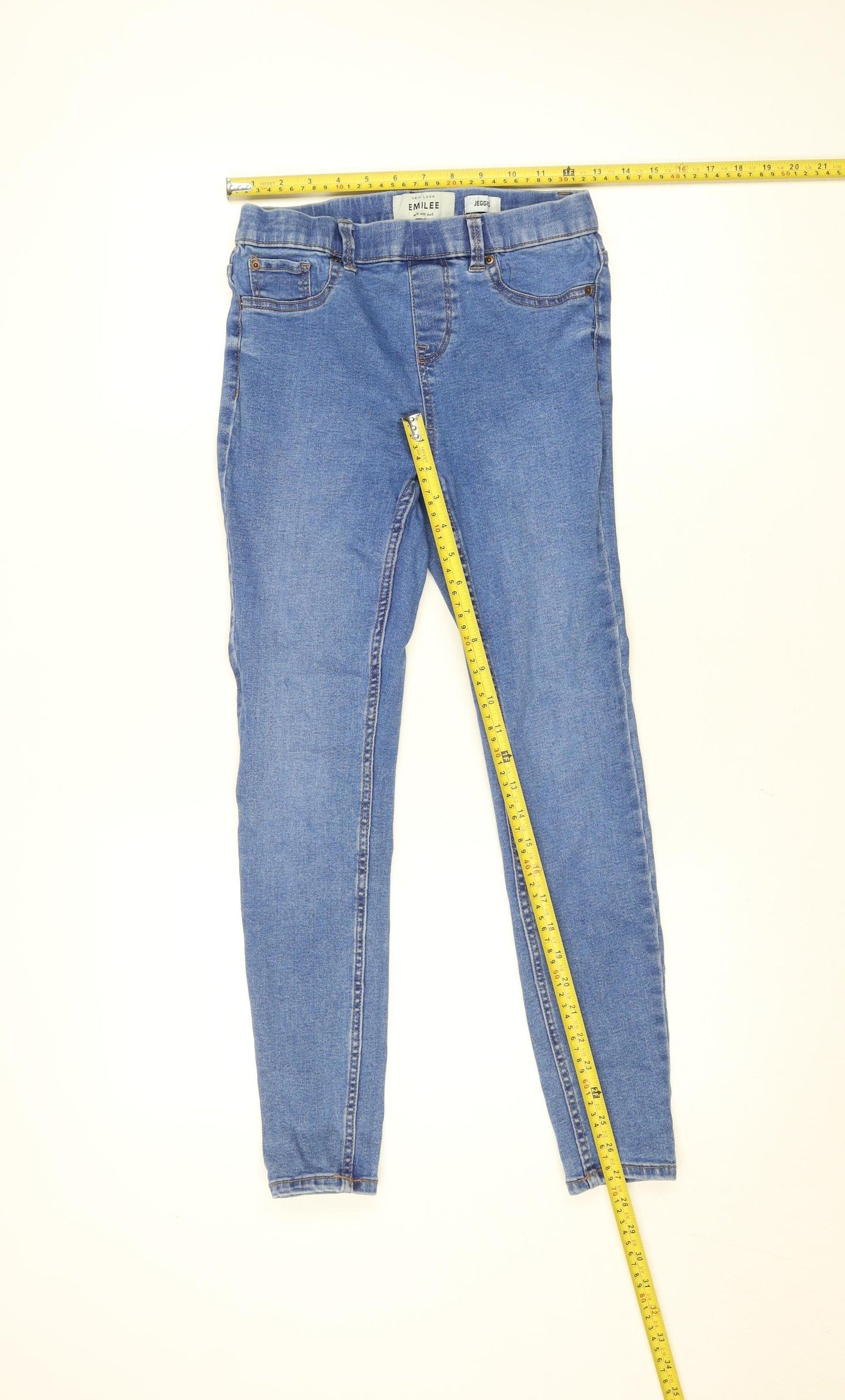 New Look Emilee Blue Denim Jegging Women's Size 8 Stretch Leggings