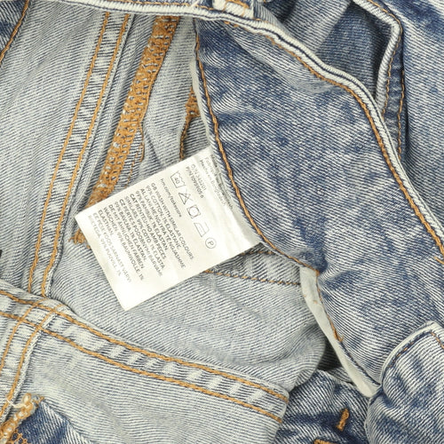 DIVIDED Womens Blue Light Wash Straight Denim Jeans Size 10