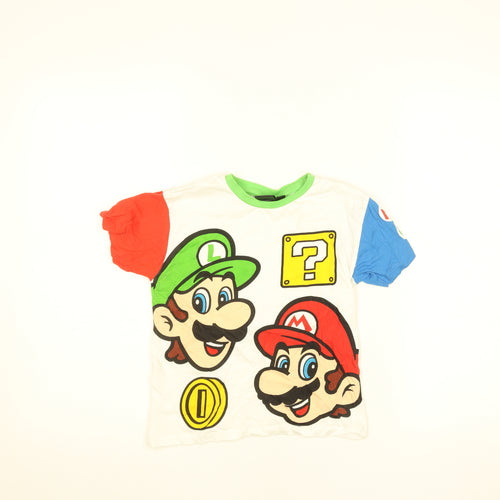 Super Mario Boys Multicoloured Graphic T-Shirt 6-7 Years