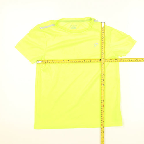 Primark Boys Yellow Short Sleeve Sports T-Shirt 10-11 Years Breathable Activewear