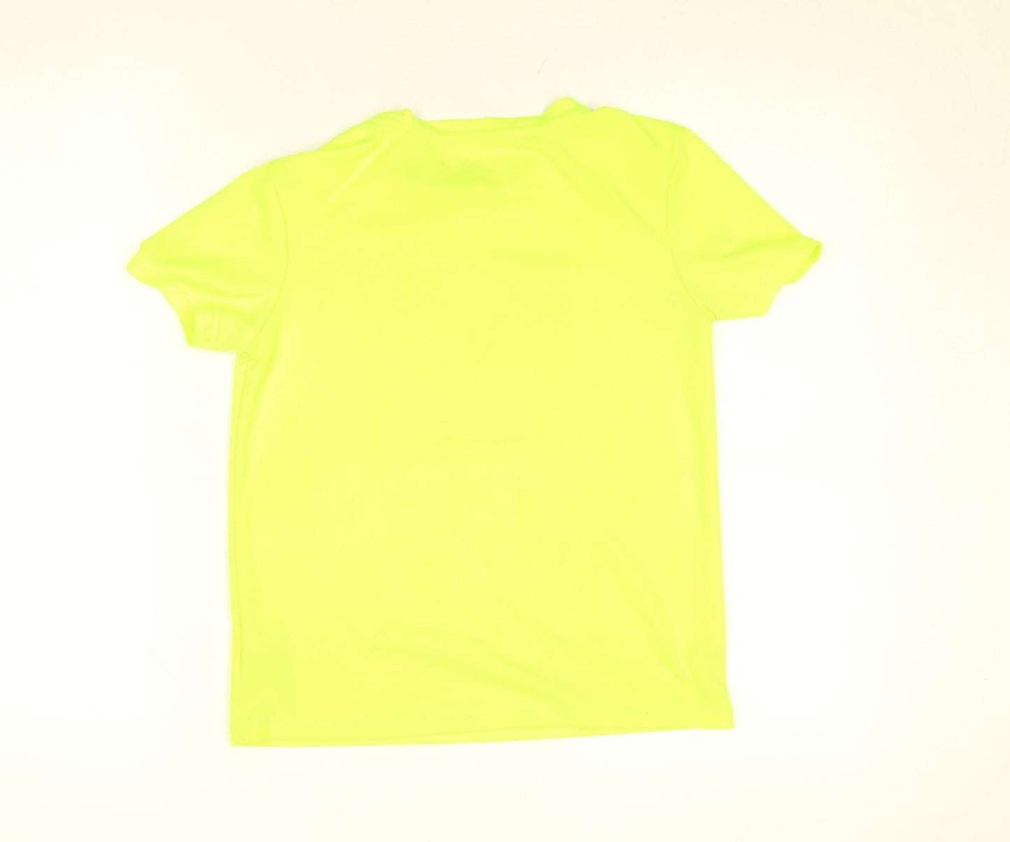 Primark Boys Yellow Short Sleeve Sports T-Shirt 10-11 Years Breathable Activewear