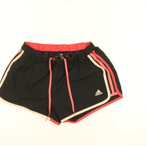 Adidas Womens Black Climalite Athletic Shorts UK 12