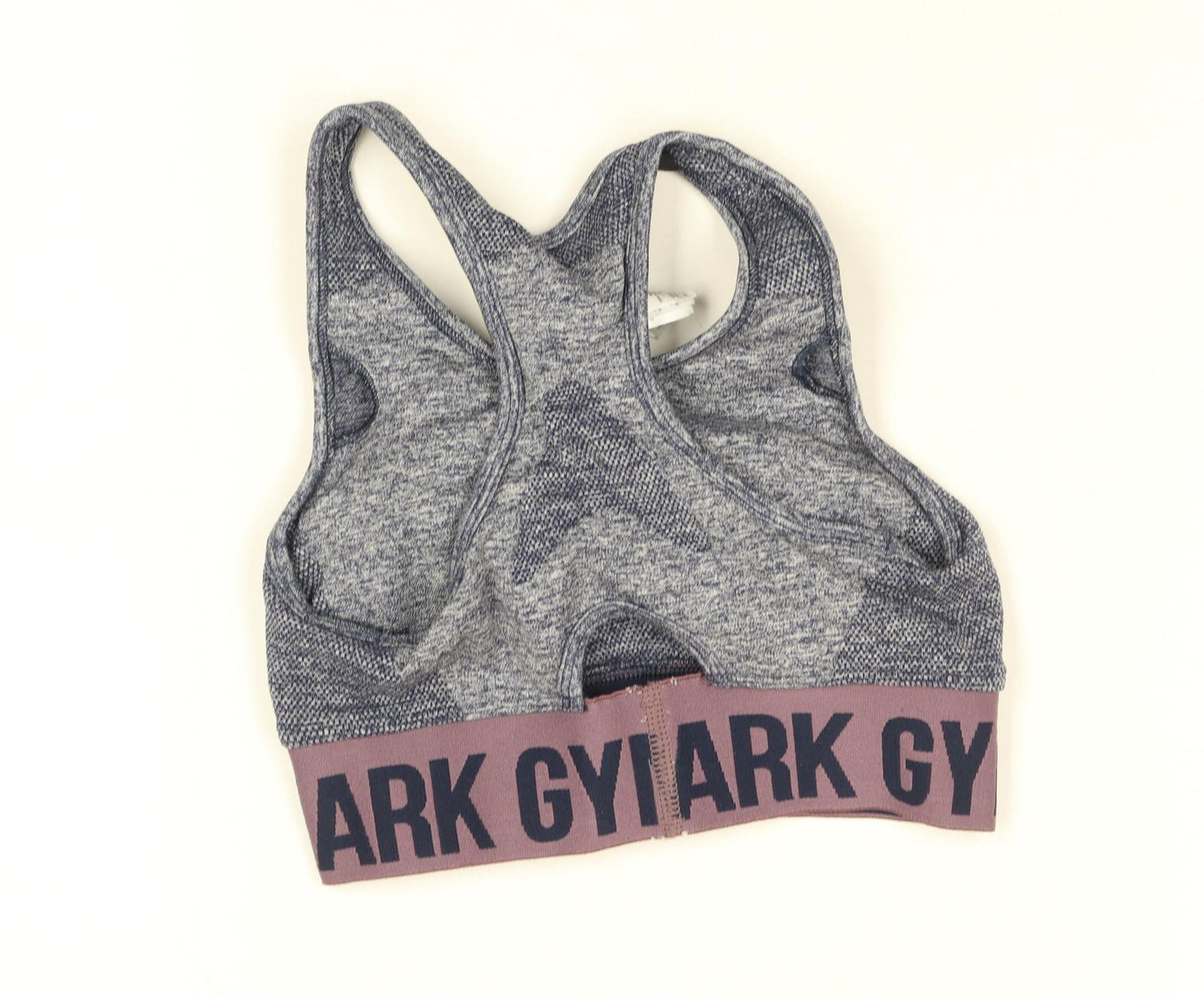 Gymshark Womens Blue XS Seamless Sports Bra Racerback Medium Support
