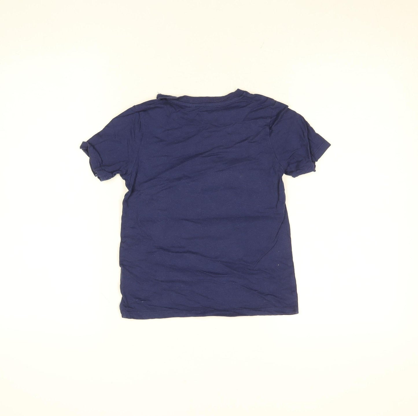 H&M Boys Blue Sonic the Hedgehog T-Shirt 6-7 Years Short Sleeve Cotton Top