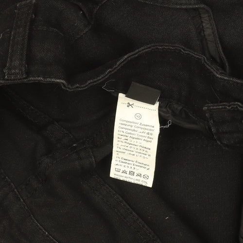 Manfinity Women’s Black Distressed Skinny Jeans Size 28