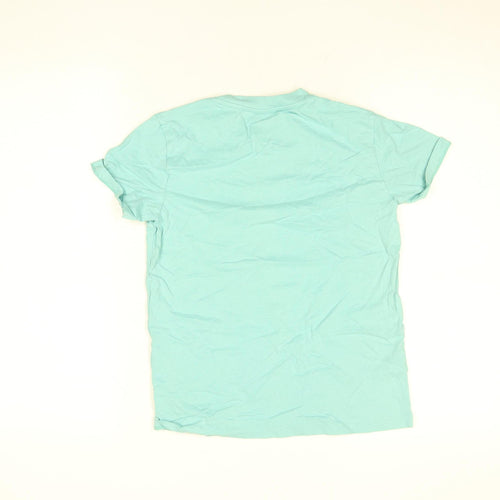 Next Boys Blue Cotton Short Sleeve Crew Neck T-Shirt 10 Years