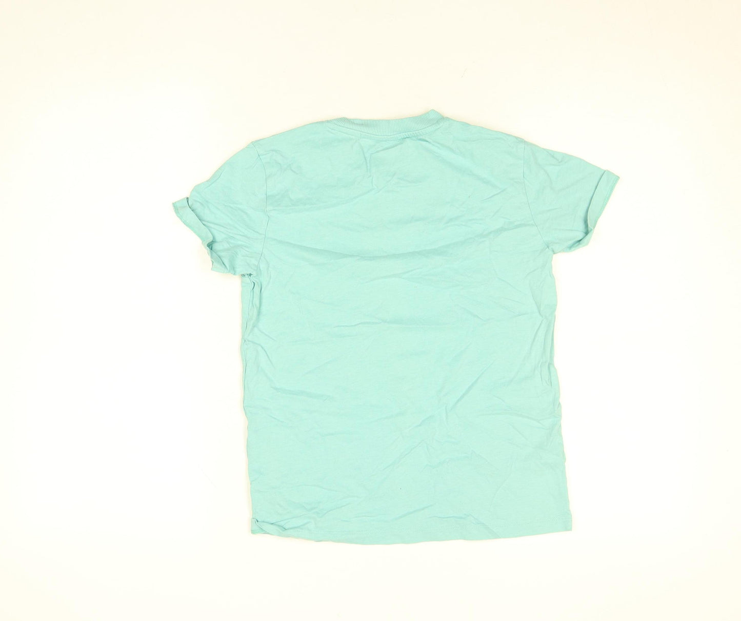 Next Boys Blue Cotton Short Sleeve Crew Neck T-Shirt 10 Years