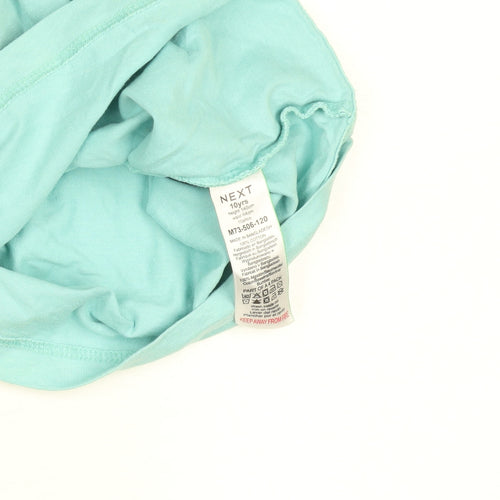 Next Boys Blue Cotton Short Sleeve Crew Neck T-Shirt 10 Years